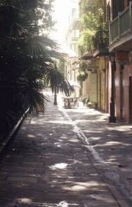 A backward glance onto Pirates'Alley